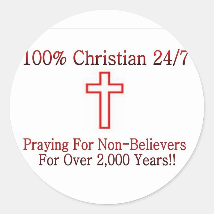 Christian Shirt 3 Stickers