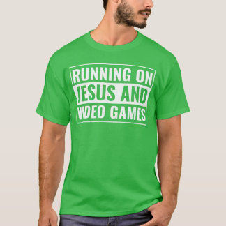 Christian Shirt for Teen Boys Running on Jesus Vid