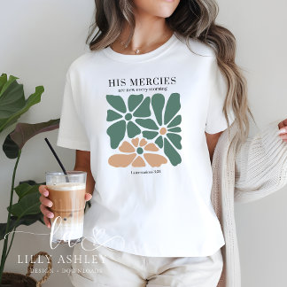 Christian Shirt Retro Floral Bible Verse for Her