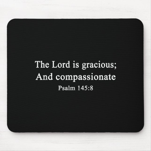 Christian Shirts The Lord Is Gracious Worship Fait Mouse Pad (Front)