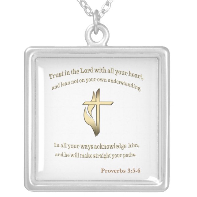 Christian Silver Plated Necklace (Front)