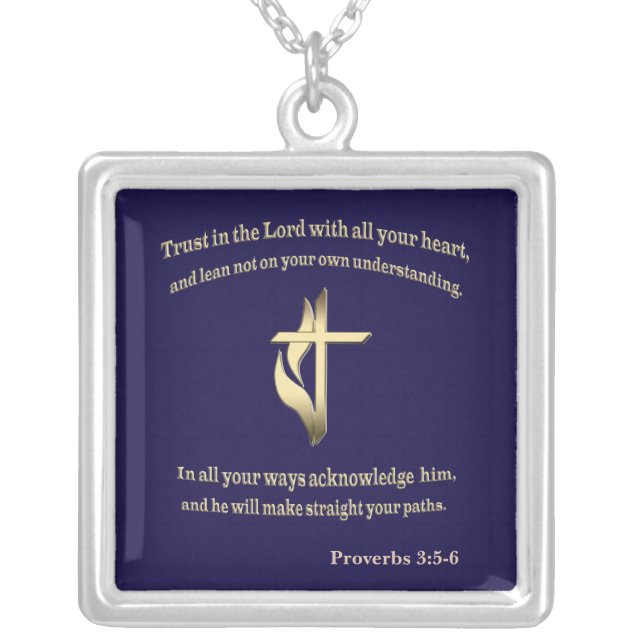 Christian Silver Plated Necklace (Front)