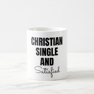 Christian Single and Satisfied Coffee Mug