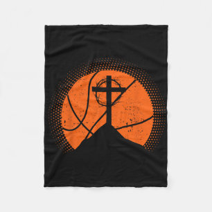 Christian Sketll Jesus Christ Sketll Religious Fun Fleece Blanket