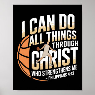 Christian Sketll Player I Can Do All Things  Poster