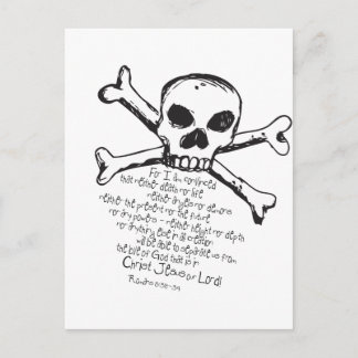 Christian Skull Postcard