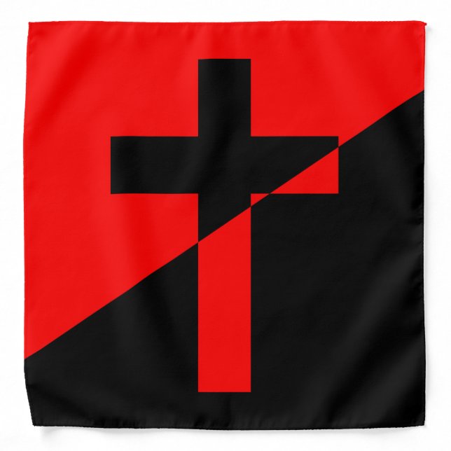 Christian Socialism & Anarchism (Liberation) Flag Bandana (Front)