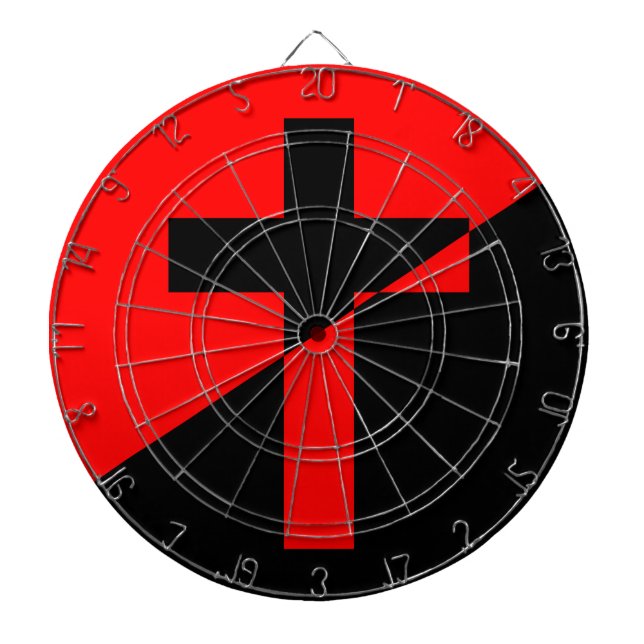 Christian Socialism & Anarchism (Liberation) Flag Dart Board (Front)