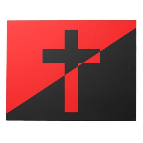 Christian Socialism  Anarchism Liberation Flag Notepad