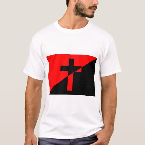 Christian Socialism  Anarchism Liberation Flag T_Shirt
