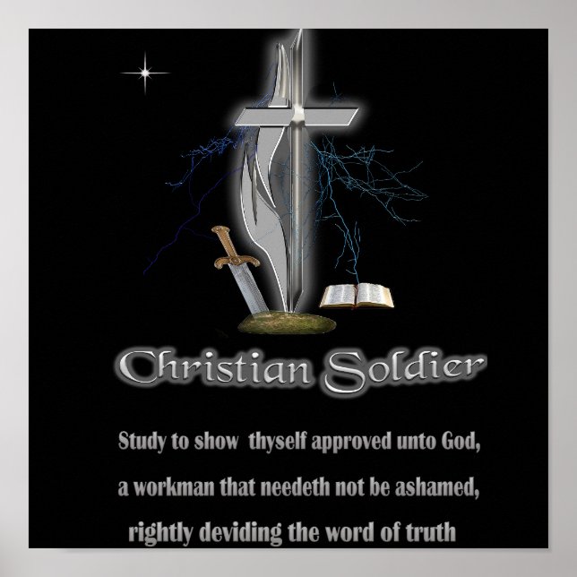 Christian soldier merchandize poster (Front)