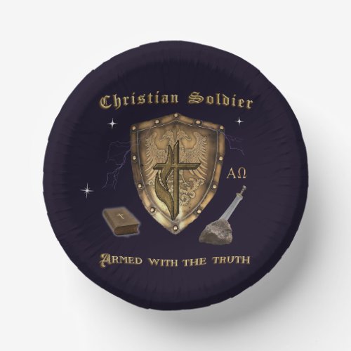 Christian Soldier Paper Bowls