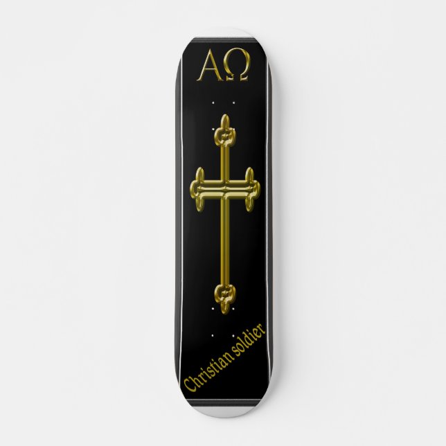 christian soldier skateboard (Front)