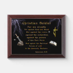 Christian Soldiers Award Plaque
