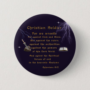 Christian Soldiers Button