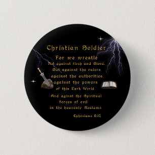 Christian Soldiers Button