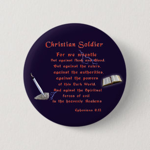 Christian Soldiers Button