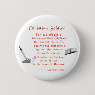 Christian Soldiers Button