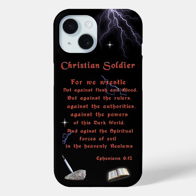 Christian Soldiers Case-Mate iPhone Case (Back)