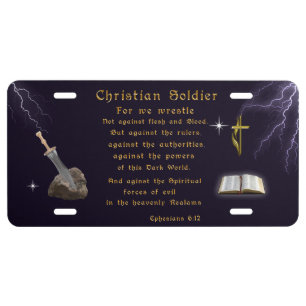 Christian Soldiers License Plate