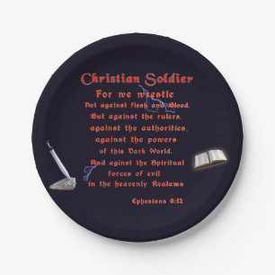Christian Soldiers Paper Plates