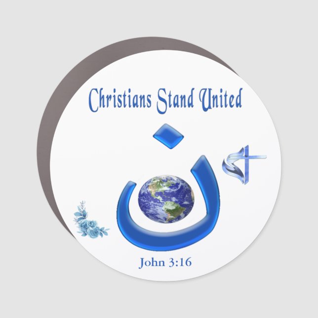Christian Solidarity Car Magnet (Front)