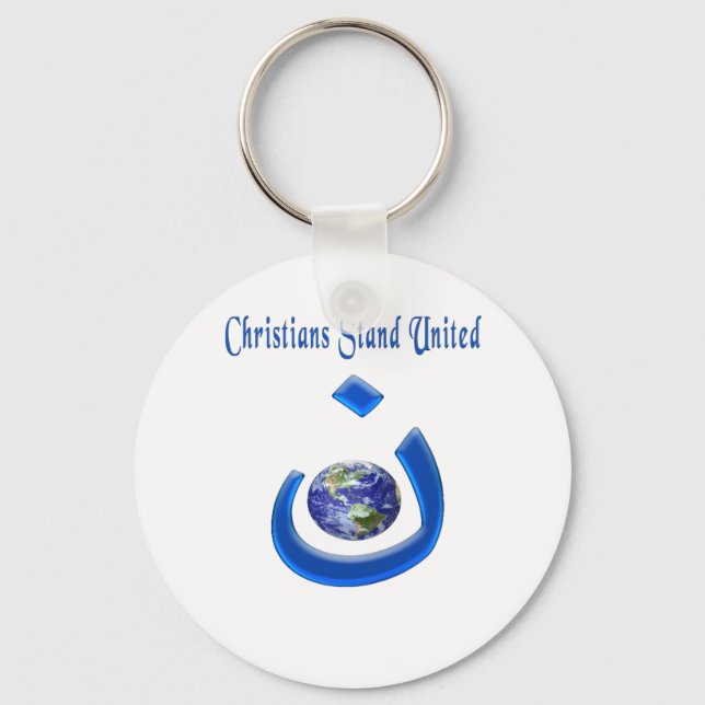 Christian solidarity merchandice keychain (Front)