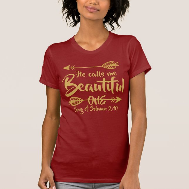 Christian Song Of Solomon Bible Verse T-Shirt (Front)