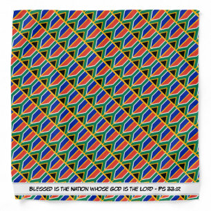 Christian SOUTH AFRICA FLAG Cravat Neckerchief Bandana