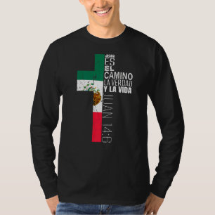 Christian Spanish Jesus Religious Bible Verse Mexi T-Shirt