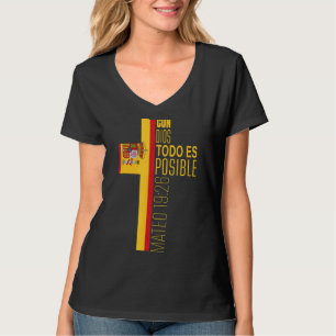 Christian Spanish Religious Bible Verses Spain F T-Shirt