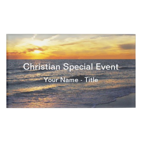 Christian Special Event Or Seminar Name Tag