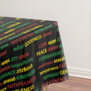 Christian Spiritual FRUIT OF THE SPIRIT Tablecloth