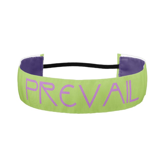 Christian Spiritual Prophetic Warfare PREVAIL Athletic Headband (Front)