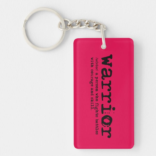 Christian Spiritual WARRIOR DEFINITION Keychain (Front)