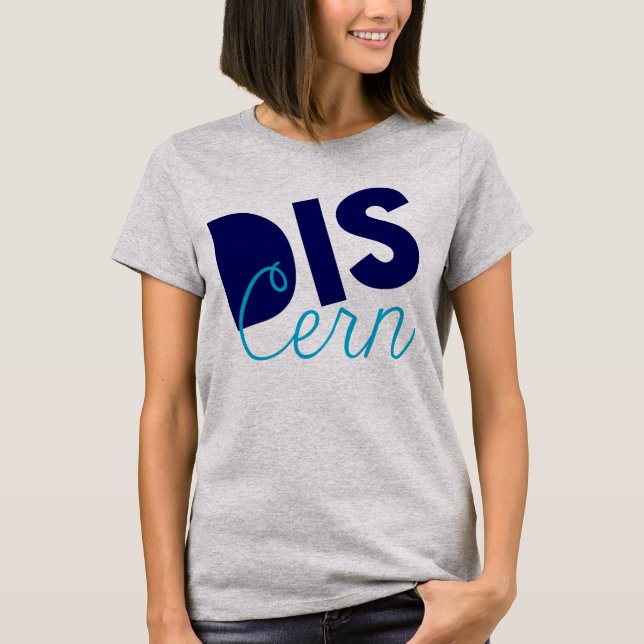 Christian Spiritual Warrior Discern T-Shirt (Front)