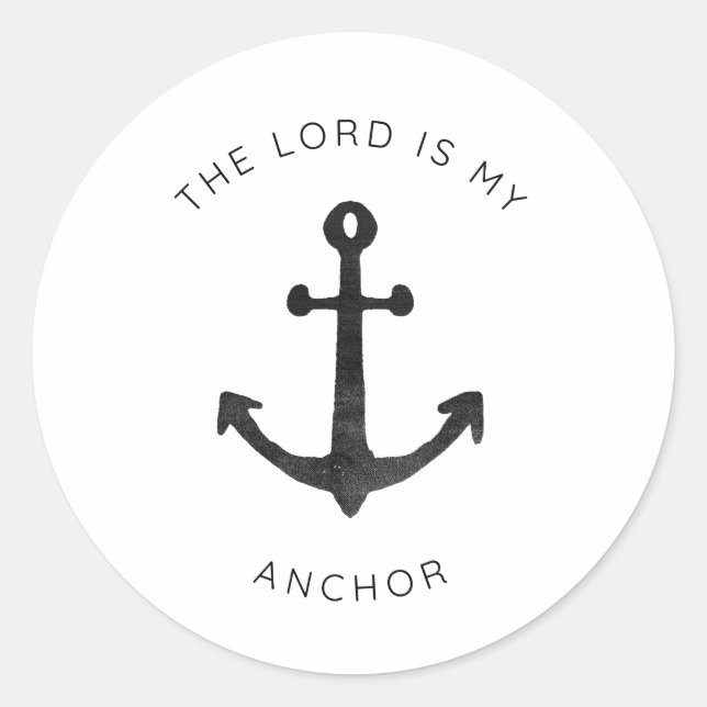Christian sticker | The Lord Is My Anchor (Front)