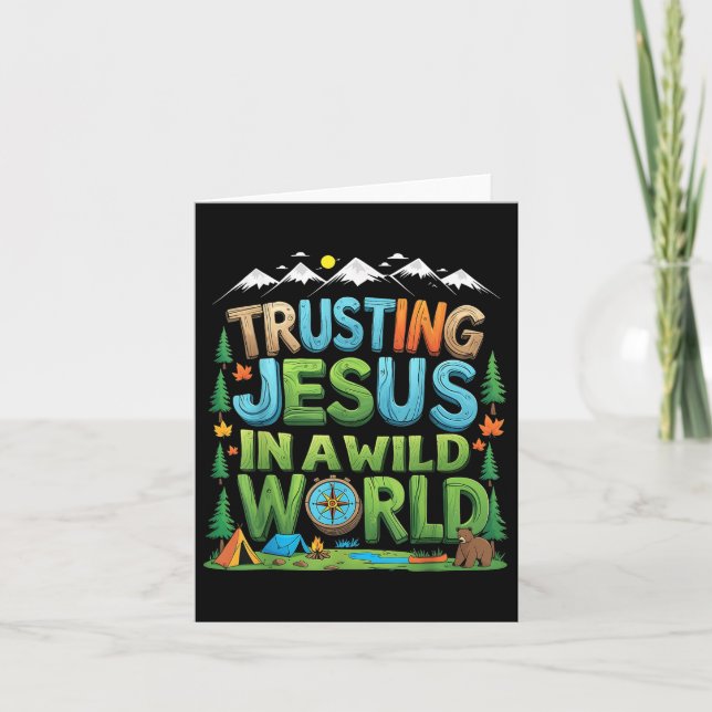 Christian Summer True North Vbs 2025 Trusting Jesu Card (Front)
