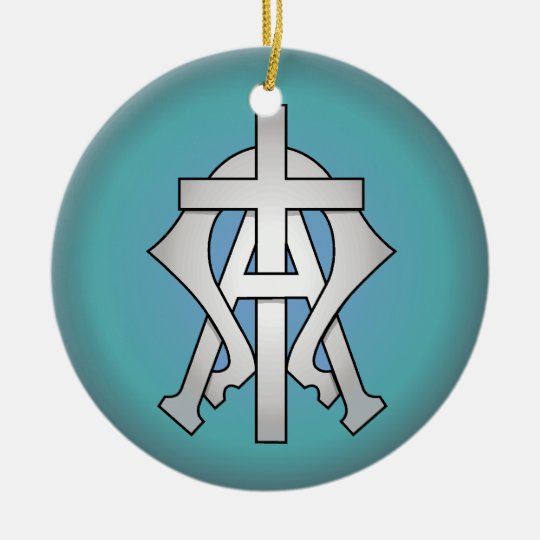 Christian Symbol Ceramic Ornament