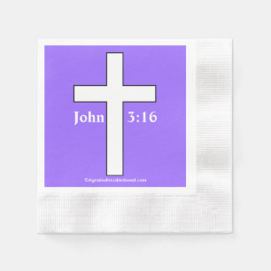 Christian Symbol Cross Napkins