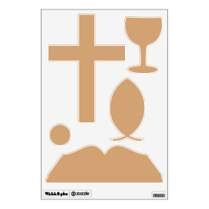 Christian Symbol Decals – Warm Sand