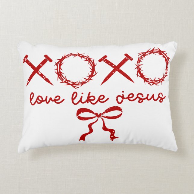 Christian Symbolism Accent Pillow (Front)