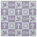 Christian Symbols Fabric