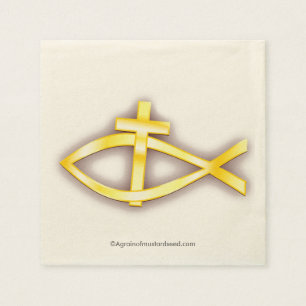 Christian Symbols Paper Napkins