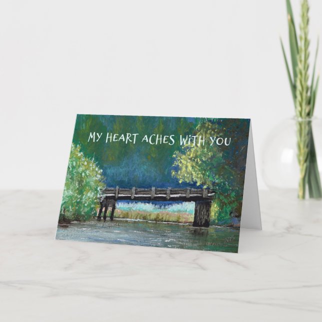 Christian Sympathy Bridge Card (Front)