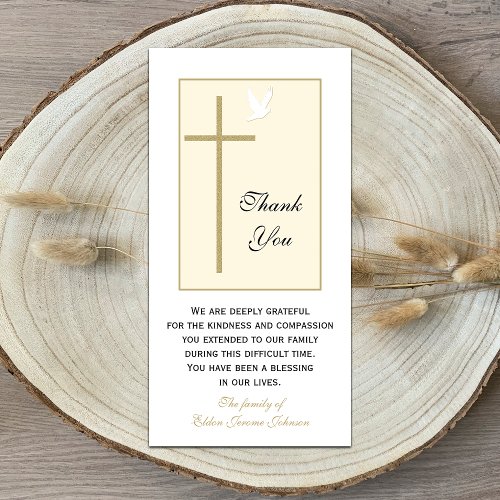 Christian Sympathy Thank You Photo Card