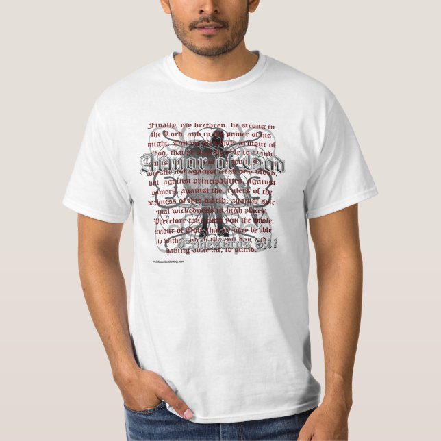 Christian T-Shirt, Armor Bible Christian T-Shirts (Front)