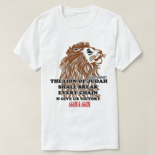 Christian T Shirt The Lion of The Tribe of Judah