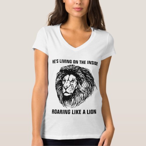 Christian T_Shirts ROARING LIKE A LION T_Shirt