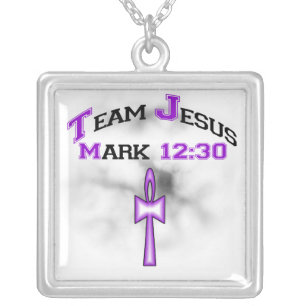 Christian Team Jesus Mark 12:30  Necklace